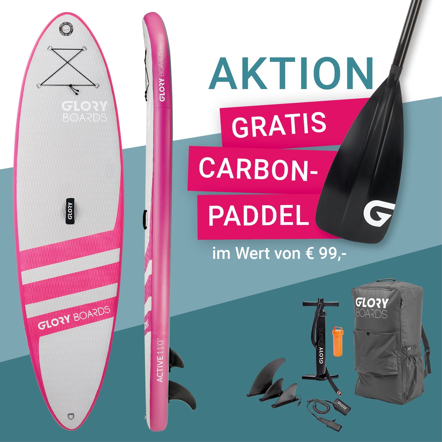 Stand Up Paddle Board "Active" (für 2 Personen) - The Austrian
