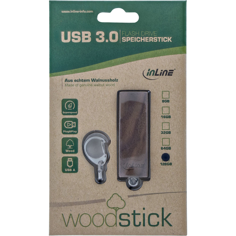 InLine® "WOODSTICK" USB 3.0 16 GB - 128 GB - The Austrian