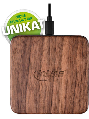 InLine® Qi "WOODCHARGE" Wireless Charger WoodLine - The Austrian